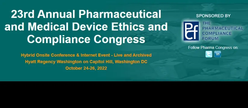 Annual Pharmaceutical and Medical Device Ethics and Compliance Congress 2023 Washington DC, USA